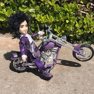 Bratz doll Prince purple rain motorcycle